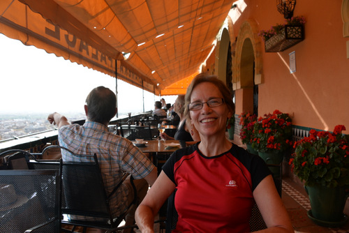 We're on the 6th Floor Overview Deck of the Alhambra Palace Hotel.